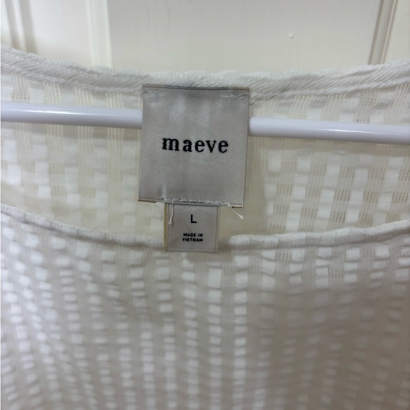 Maeve White Textured Blouse - Picture 7 of 11